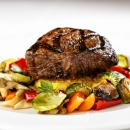 Beef with Crispy risotto