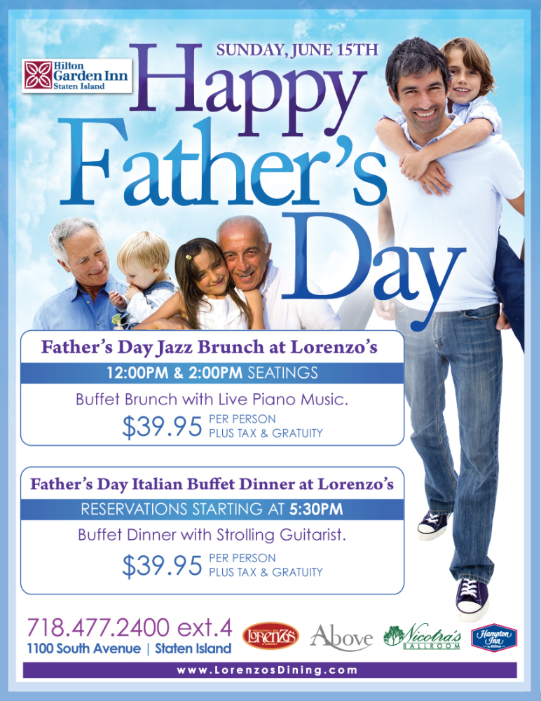 Happy Father's Day flyer June 5th